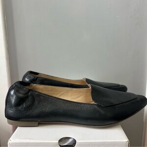 Hush Puppies Black Leather Flats